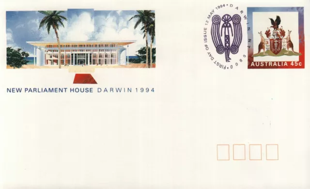 1994 Opening of New Parliament House Postmark 12-5-94 Darwin [P94-041]