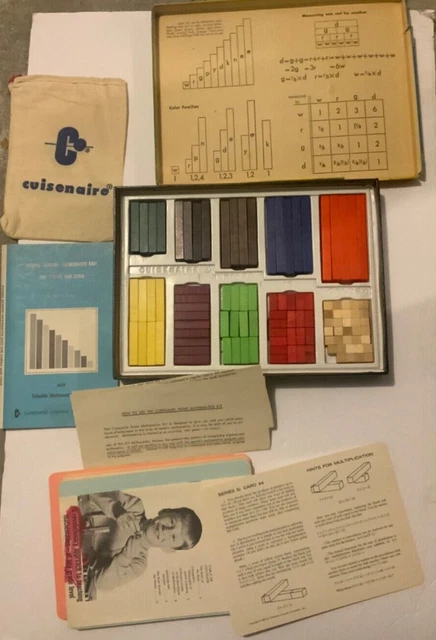 RARE VINTAGE ETA Cuisenaire Center Stage Math HomeSchool Kit ...