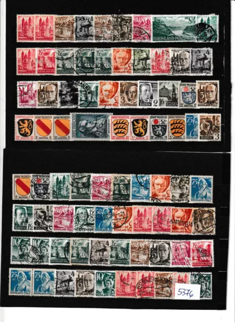 Briefmarkenlot   Franz . Zone   O / X / XX   Lot  5376