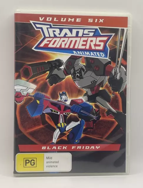TRANSFORMERS ANIMATED BLACK Friday Vol 6 DVD 1986 PAL Region 4
