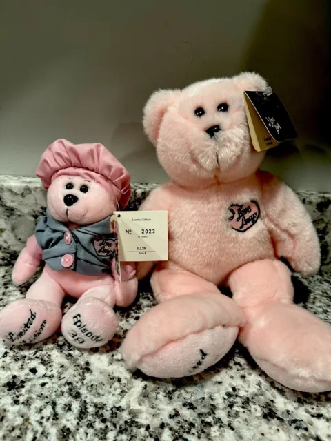 I LOVE LUCY PINK Plush Stuffed BEAR EPISODE 39 Classic Collection 5 Inch Tall