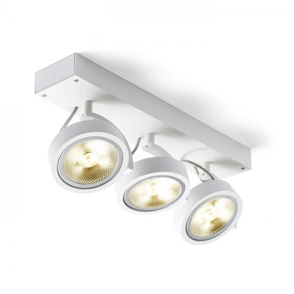Plafoniera KELLY III da parete o soffitto bianco 230V/12V G53 3x50W