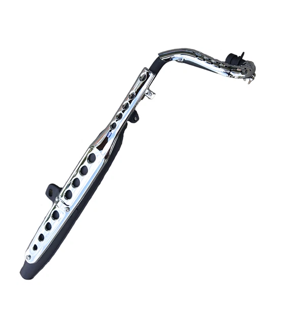 Sistema di scarico 50 - 125 cc Dax Zenhua Skymax nero/cromato 890 mm HMP