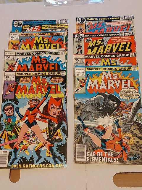 Lot of 8 Ms. Marvel #18 17 23 22 21 19  12 11 (1978) 1st Full Mystique  X-men