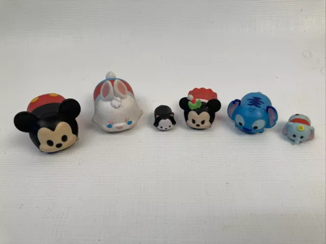Disney Tsum Tsum Lot of Toy Figures Mickey Minnie Mouse Dumbo Stitch