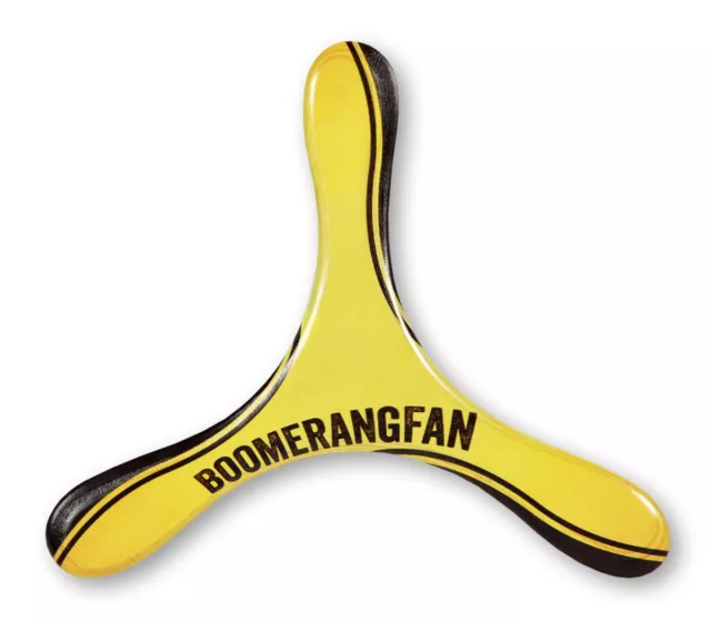 BoomerangFan Helix, kleiner, leichter Dreiflügler Holz Bumerang für Einsteiger 2