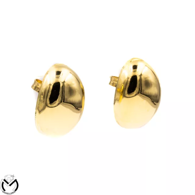 Orecchini oro giallo 18 kt 750 ovali -210/VE- 3