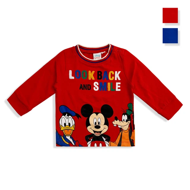 Cotone Morbido T-Shirt Mickey Mouse Per Bambini Maglietta