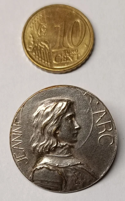 Broche Ancienne Jeanne D'Arc Années 1920/30 - Plaqué Or Jaune - Marque FIX - Très Bon état