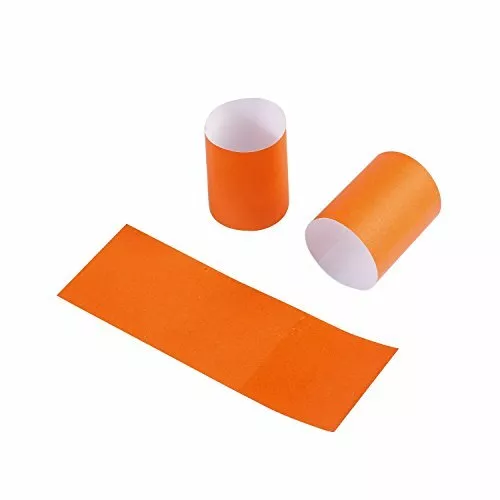 Gmark Paper Napkin Band Box of 2500 Orange Paper Napkin Rings self Adhesive G...