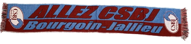 Fanion Vintage CS Bourgoin Jallieu Rugby - Années 90 - Pennant Club Français
