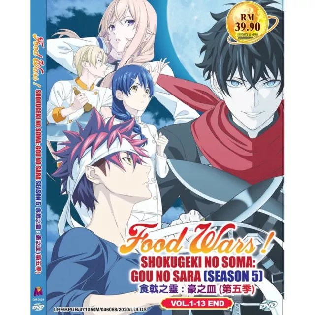 DVD Anime Food Wars! Shokugeki No Soma Season 1+2+3+4+5 (1-86 End) ENG  Dub/Sub*
