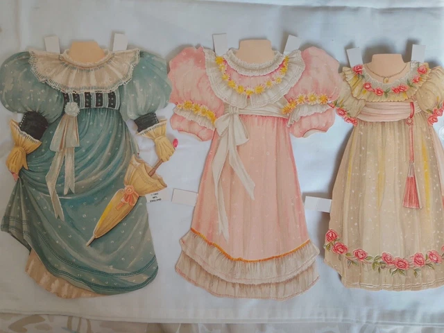 Vintage Dress Up Lady Jane Victorian Dress-Me Doll Paper 1993 & Others