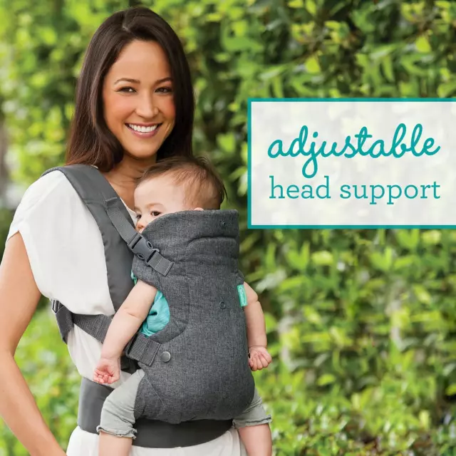 Infantino Flip Advanced 4-In-1 Grey Carrier - Ergonomic, Convertible, Face-In an