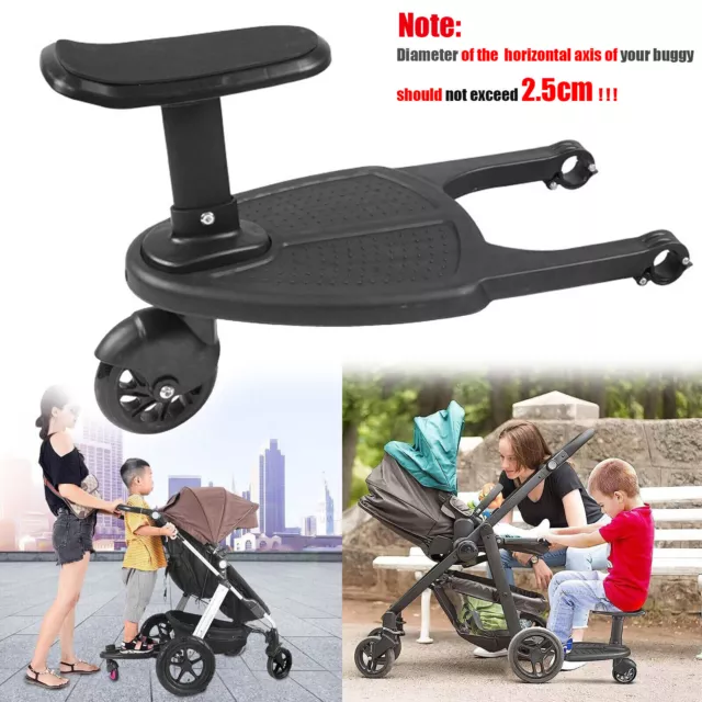 Buggy Wheeled Step Board Stroller Comfortable Ride-on Sliding Stand Connector