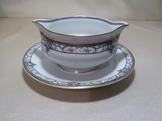 Theodore Haviland SCHLEIGER 859 Gravy Boat with Attached Underplate
