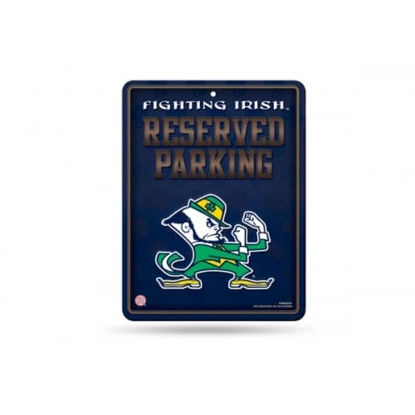 Notre Dame Metal Parking Sign