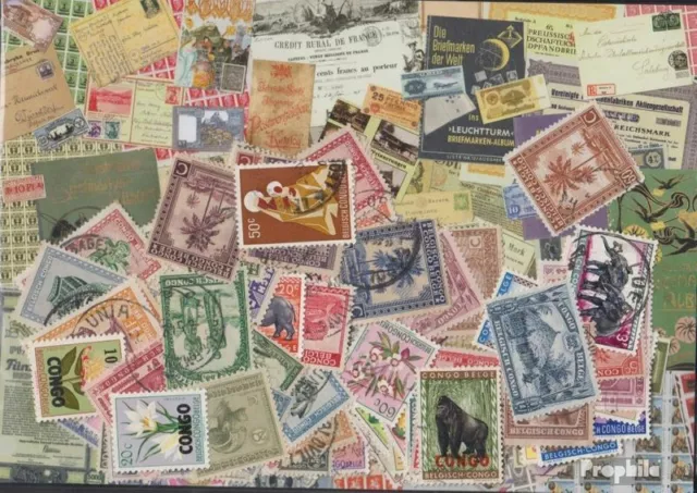belge-congo jusqu'à ce que 1960 Timbres 100 différents timbres