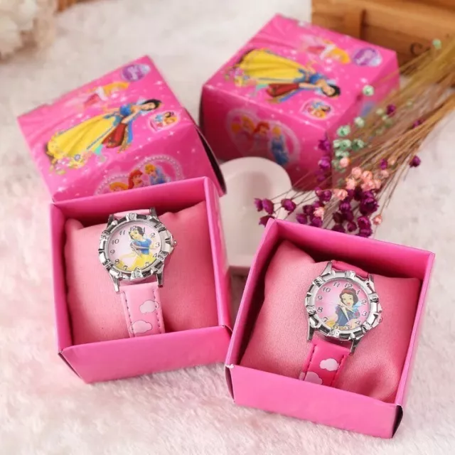 Kids Watch "Pink Princess" in a Box, pink colour