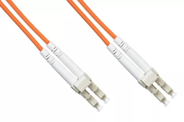 CAVO CABLE BRETELLA FIBRA OTTICA MULTIMODALE DUPLEX LC/LC mt 25 OM2