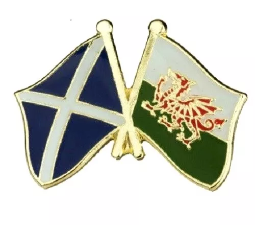 Scotland Wales Badge Pin Friendship Flag Metal Welsh Scottish