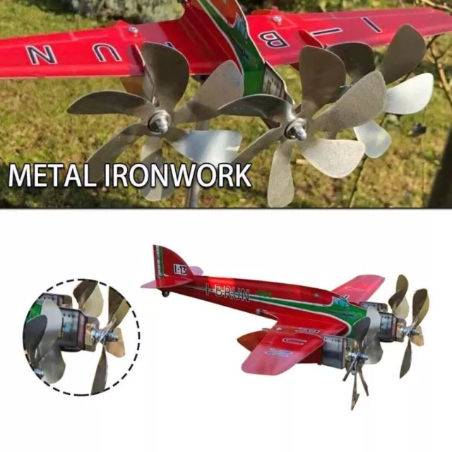 Aircraft Windmill Airplane Wind Spinners Garden Decoration Weather Vane