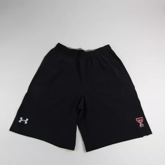 Texas Tech Red Raiders Under Armour HeatGear Athletic Shorts Men's Black Used