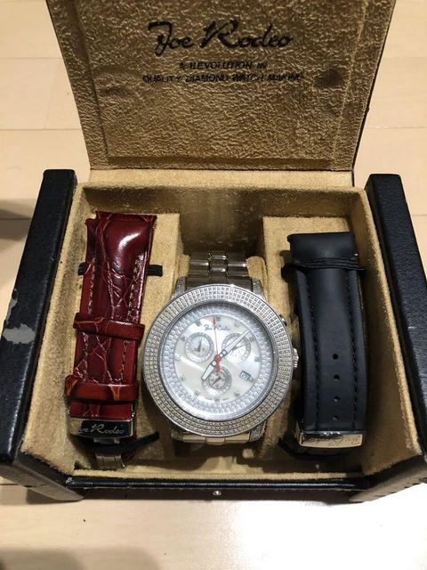Joe Rodeo Pilot Diamond Watch 3.15ct swiss chronograph movement Stainless steel Joe Rodeo Pilot Diamond Watch 3.15ct swiss chronograph movement Stainless steel