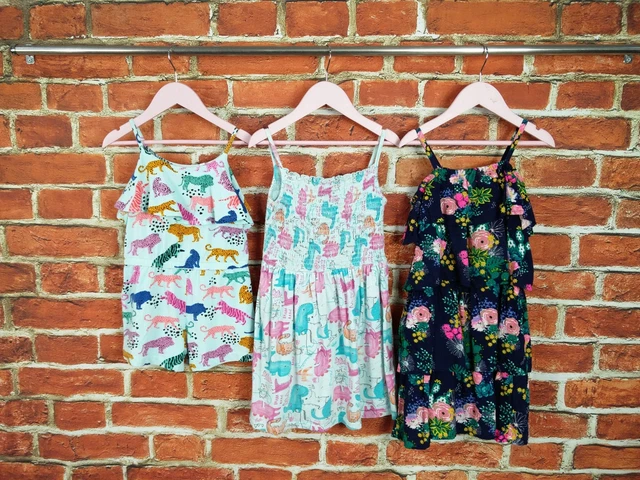 Girl Bundle Age 5-6 Years M&S George Bluezoo T-Shirt Playsuit Dress Floral 116Cm