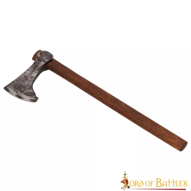 Viking Axe Head Handle Hand Forged Carbon Steel Warrior Fully Functional Weapon