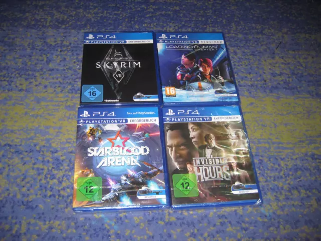 Sony PS4 Playstation 4 Spiel VR Skyrim + The Invisible Hours + Arena + Human