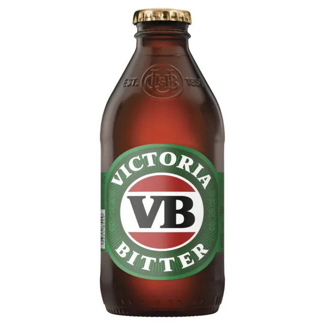 Victoria Bitter VB Beer 24 x 375mL Bottles