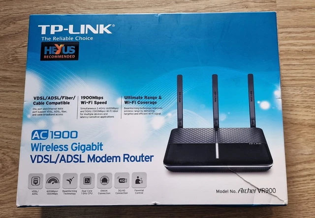 TP-Link Archer VR900 V2 AC1900 | Wireless Gigabit VDSL/ADSL Router