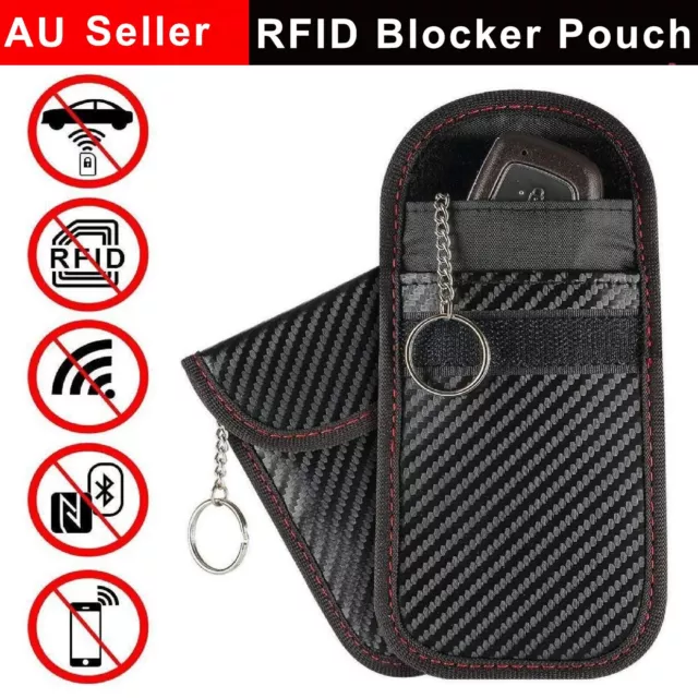 Car Key Signal Blocker Case Faraday Cage Fob Pouch Keyless RFID Blocking Bag AU