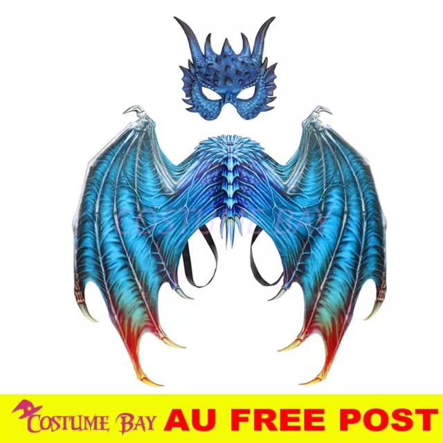 3D Owl Dragon Wing Tail Mask Set  Halloween Costume Carnival Party Book Week AU