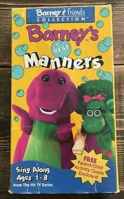 BARNEY & FRIENDS Barneys Best Manners VHS Tape 1993 ++ FREE DVD $24.73 ...