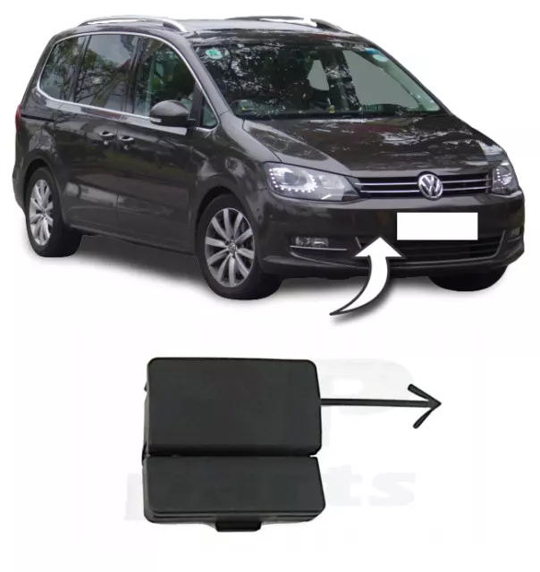 FOR VW SHARAN 2010 - 2018 New Front Bumper Tow Hook Eye Cover Cap For  Painting £17.48 - PicClick UK