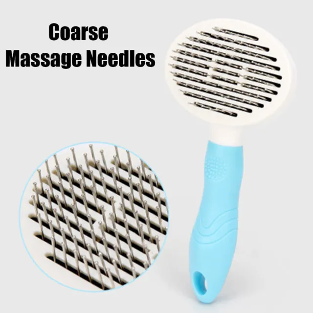 Pet Brush Hair Remover Dog Cat Comb Self Cleaning Slicker Grooming Message Tool 5