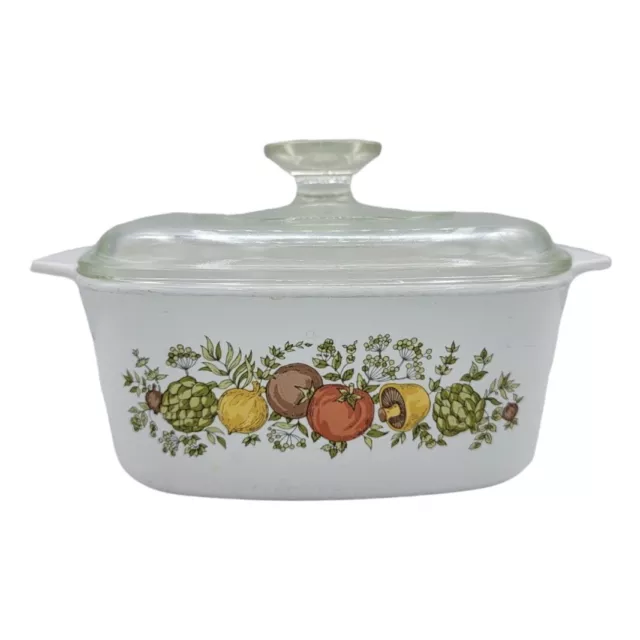 Corning Ware 1969-1972 Spice Of Life A-1-1/2-B 1.5 Litre Casserole Dish With Lid