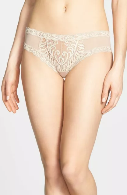 Natori Women's Cafe Feathers Hipster Briefs Size Small A1024