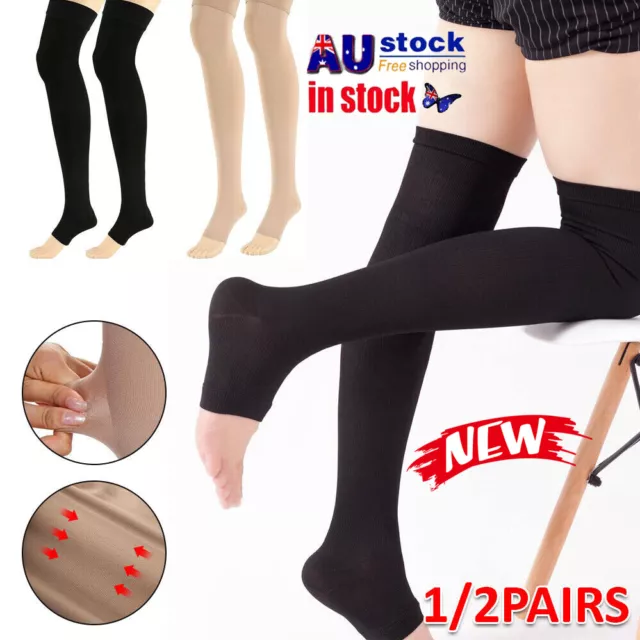 Medical Compression Stockings Support Varicose Veins Thigh High