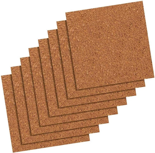 Quartet Cork Tiles, Board, 12" x 12", Bulletin Boards, 8 Pack, Natural Quartet Cork Tiles, Board, 12" x 12", Bulletin Boards, 8 Pack, Natural