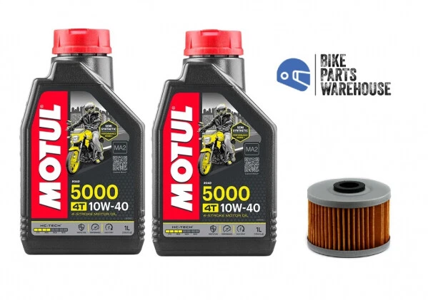 Öl & Ölfilter Für Honda CX 500, 1978-1982, Ölwechsel Set 10W-40 Motoröl + MiW Filter + Dichtring(e