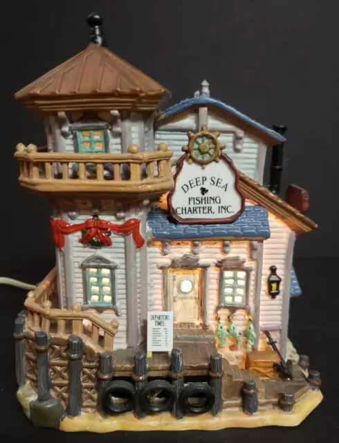 Lemax Christmas Holiday Village Deep Sea Fishing Charters Inc. 55215 Nautical