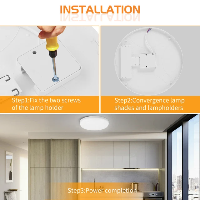 Led Kitchen Panel 36W LED CEILING Light Panel Down Lights Bathroom Kitchen Living Room ...