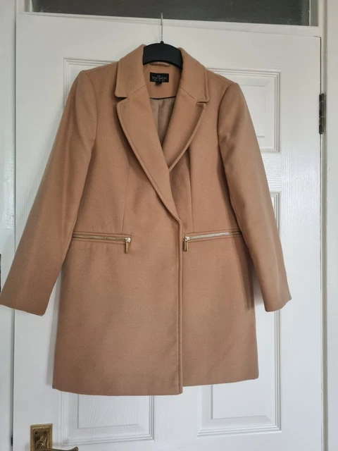Camel boyfriend deals coat uk
