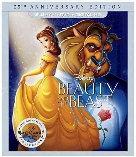 Beauty and the Beast: 25th Anniversary Edition - (BD+DVD+DIGITAL H - VERY GOOD