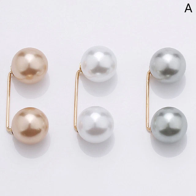 3 PIEZAS -Traje Mujer Moda - Ajuste en la cintura Doble Perla Broche Metal -Rev RODE