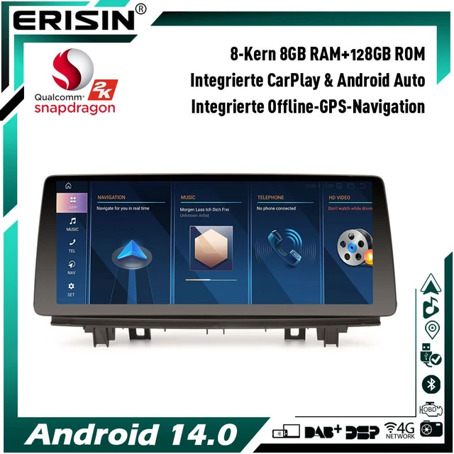 Erisin Android 14 Autoradio Für BMW X5 X6 - 12.3 Zoll Mit CarPlay & Android Auto