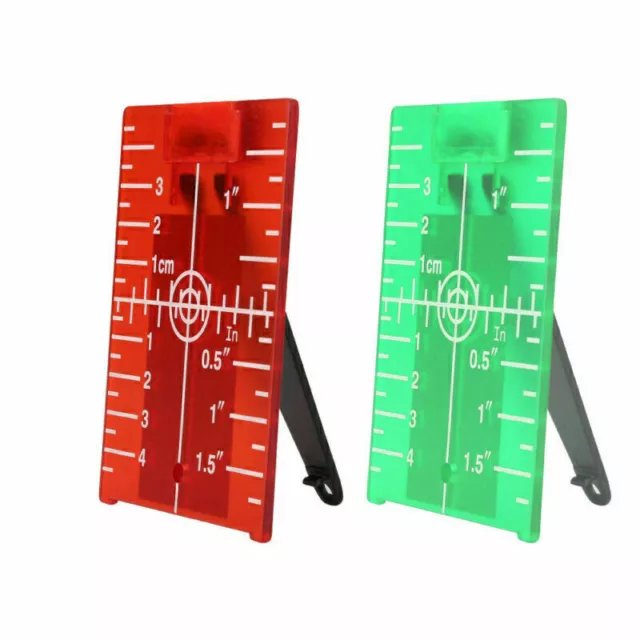 Zieltafel Laserzieltafel mit Magnethalterung Laser-Level Platte Rot Grün Farbe*